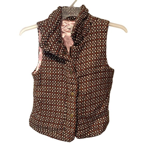 Vintage Charlotte Russe Womens Size Medium Tweed Vest Button Snap Up Winter Flor - Picture 1 of 3